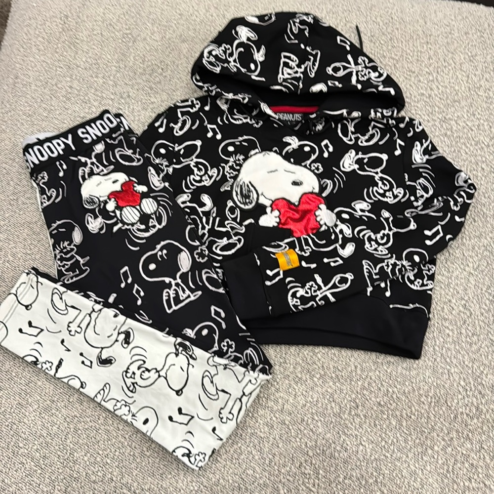 Peanuts Knoop toy two piece outfit size girls‎ large/woman small